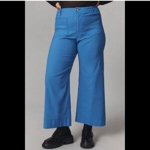 Anthropologie The Colette Cropped Wide-Leg Pants by Maeve 32